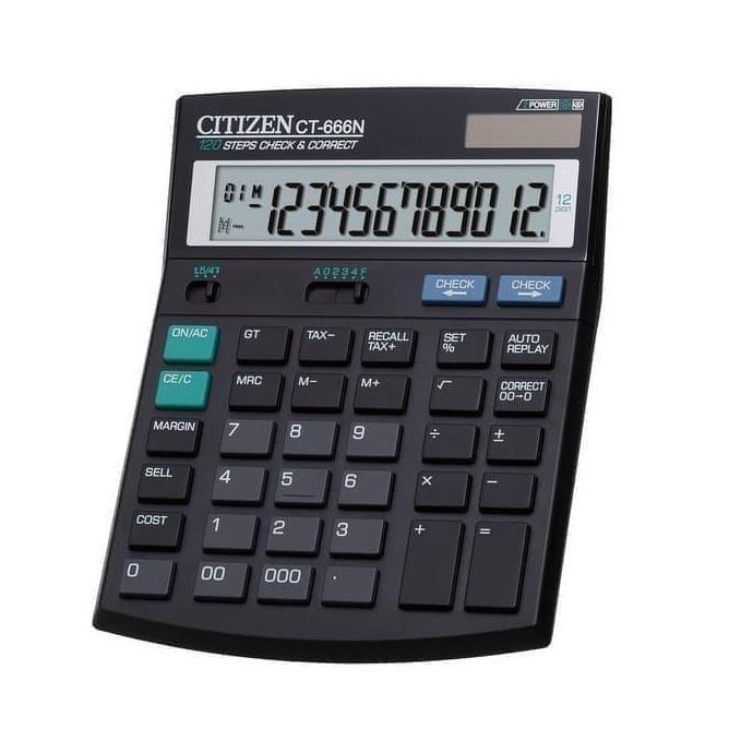 KALKULATOR CITIZEN CT 666 N - CALCULATOR TYPE CT 666 N
