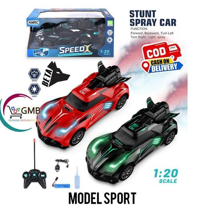 Sabdaa317 - Mainan Anak Mobil Rc Nitro Spray Pr-17732 Mobil Remote Offroad Nitro Keluar Asap 1:16