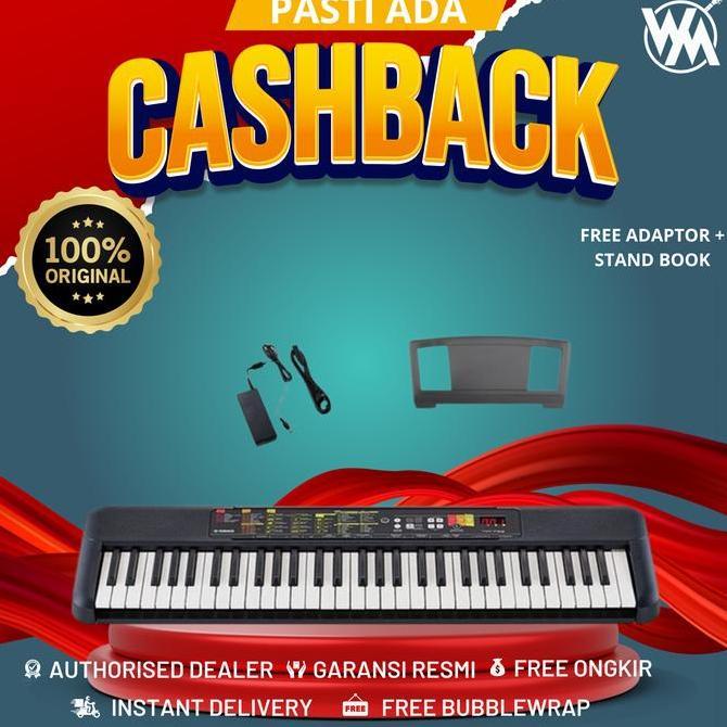 Yamaha Keyboard PSR F52 + Gratis Adaptor + Stand Book