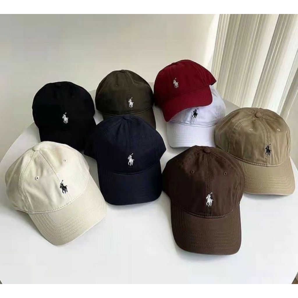 Topi Polo Ralph Lauren Little Pony Classic White Sport Caps Hat Barcode Authenticated