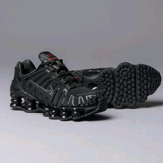 Sepatu Basket Sneakers Orinal Nike Shox TL Full Black BNIB