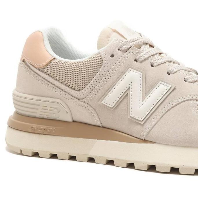 New Balance Classic 574 Legacy Suede Bee Grey White Brown Orinal