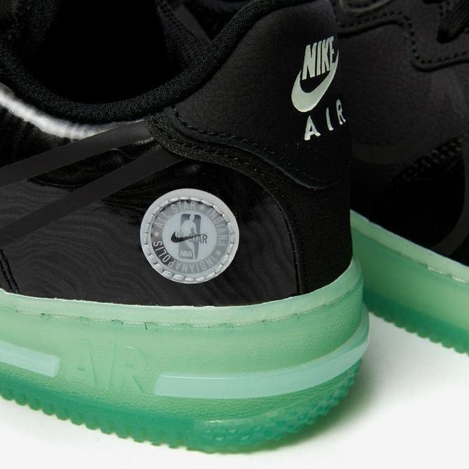 NIKE AIR FORCE 1 REACT LV8 NBA ALL STAR WEEKEND BLACK BARELY GREEN
