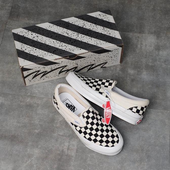VANS VAULT OG SLIP ON LX (CANVAS) CHECKERBOARD