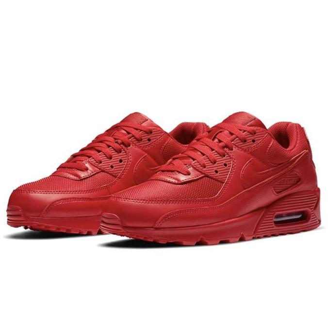 NIKE AIR MAX 90 TRIPLE UNIVERSITY RED BLACK ORINAL