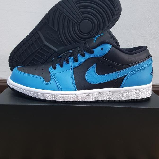 AIR JORDAN 1 LOW "BLACK LASER BLUE"