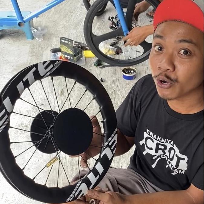 Wheelset Elite Carbon Ukuran 349 Sepeda Lipat