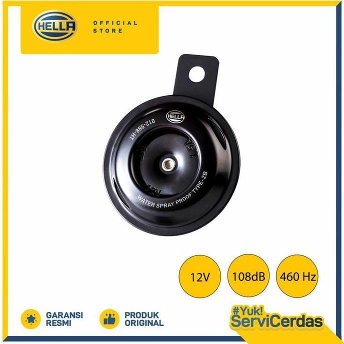 BEST SELLER KLAKSON DISC HELLA MOTORCYCLE SINGLE HORN 12V 108DB - KLAKSON MOTOR