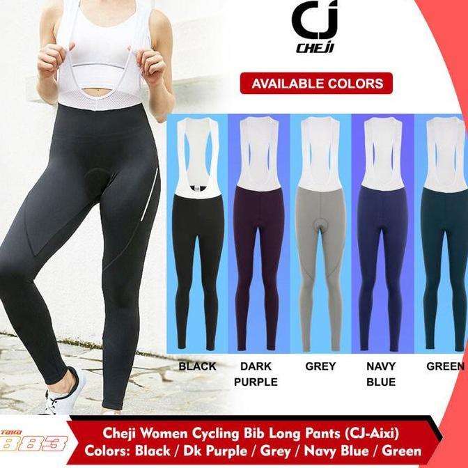 CHEJI BIB Long Women - Celana Sepeda Padding Wanita BIB Panjang - AIXI
