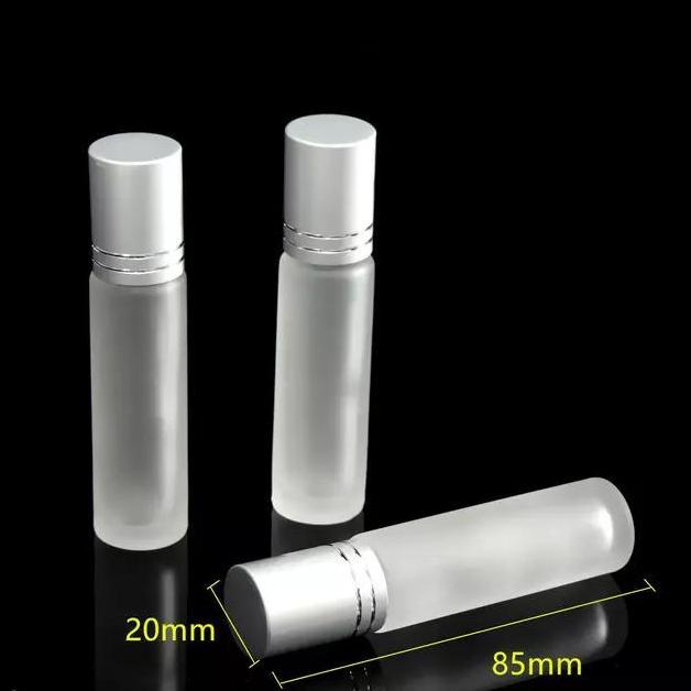 Botol Roll On 10ml Frosted Tebal import