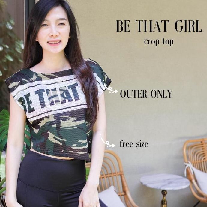 [ URBAN CHIC ] Be that girl (OUTER SAJA)/ atasan baju senam/atasan zumba/atasan aerobic/atasan olahr