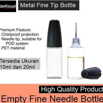 Empty Childproof Needle Dropper 10ml Bottle | botol kosong jarum tip