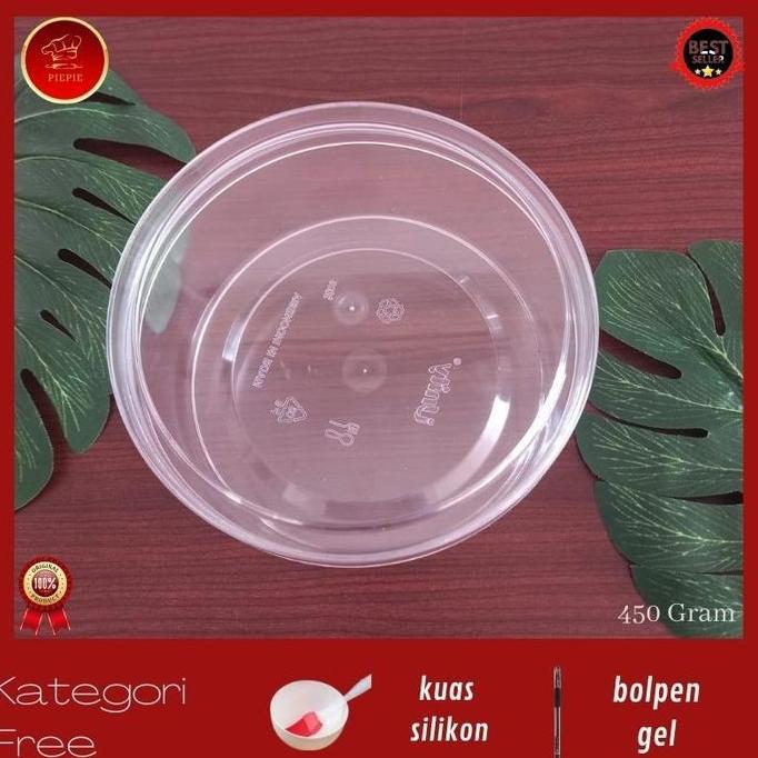 Toples Bulat Kue Kering 250 Dan 450 Gram Mika Polos - 250 Gr