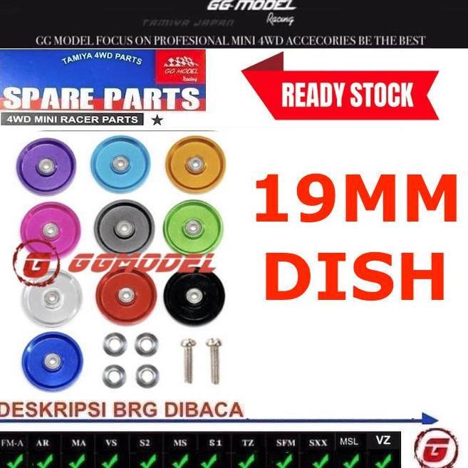 REP TAMIYA 15464 ROLLER 19mm ROLLER 19mm ALUMINUM ROLLER RINGLESS DISH (BEARING)