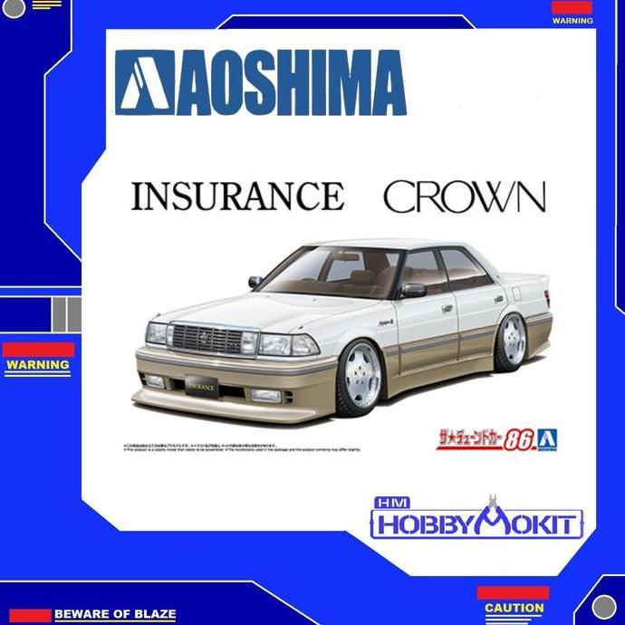 AOSHIMA 1/24 INSURANCE UZS131 CROWN '89 (TOYOTA)