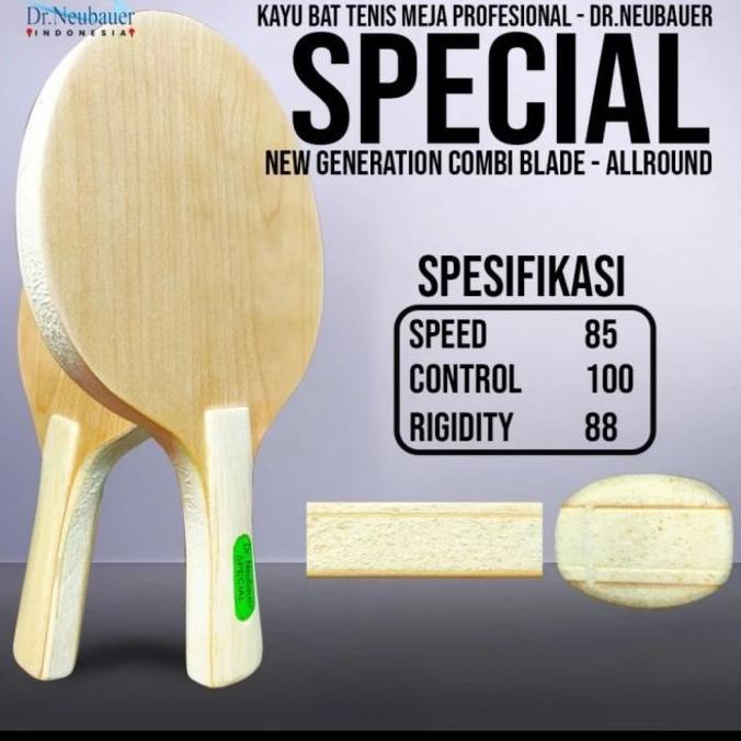 Kayu Bat Tenis Meja Pingpong Dr. Neubauer Special Allround Combi Blade