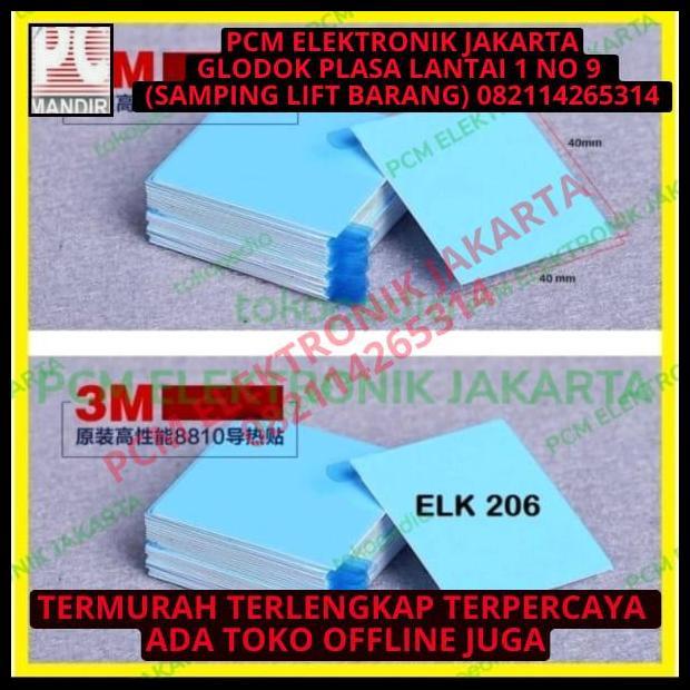 TERMURAH THERMAL PAD TAPE 3M 8810 CPU HEATSINK DOUBLE ADHESIVE 40MM X 40MM 4CM 