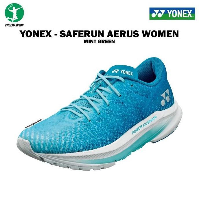 Sepatu Lari Running Shoes Yonex Saferun Aerus Ladies Mint Green