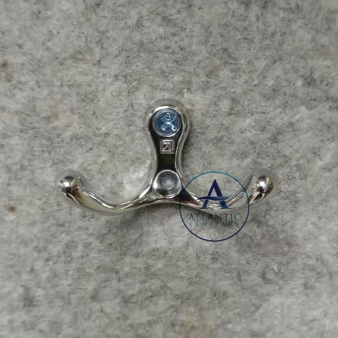 gantungan / double hook / kapstok stainless crom