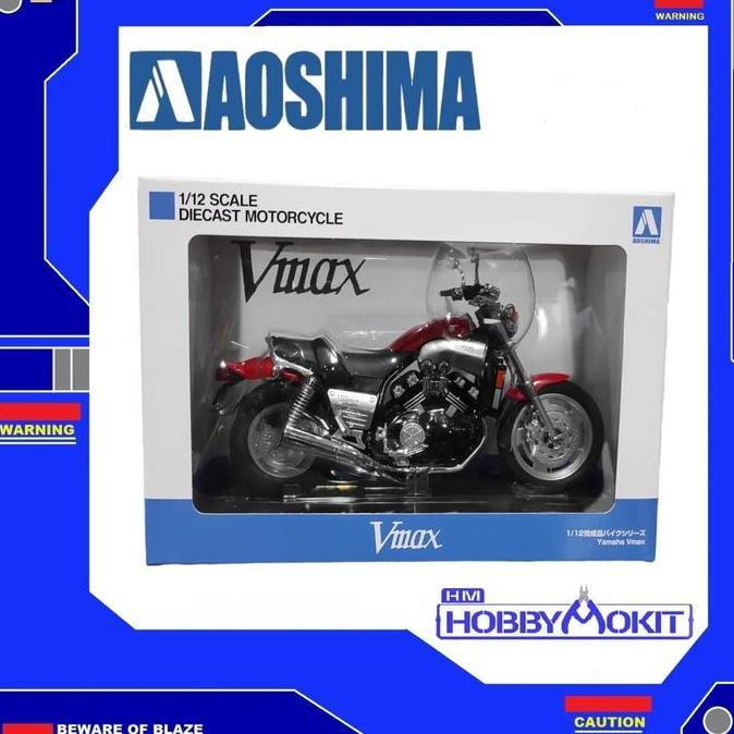 AOSHIMA DIECAST 1/12 Yamaha VMAX FIRE RED