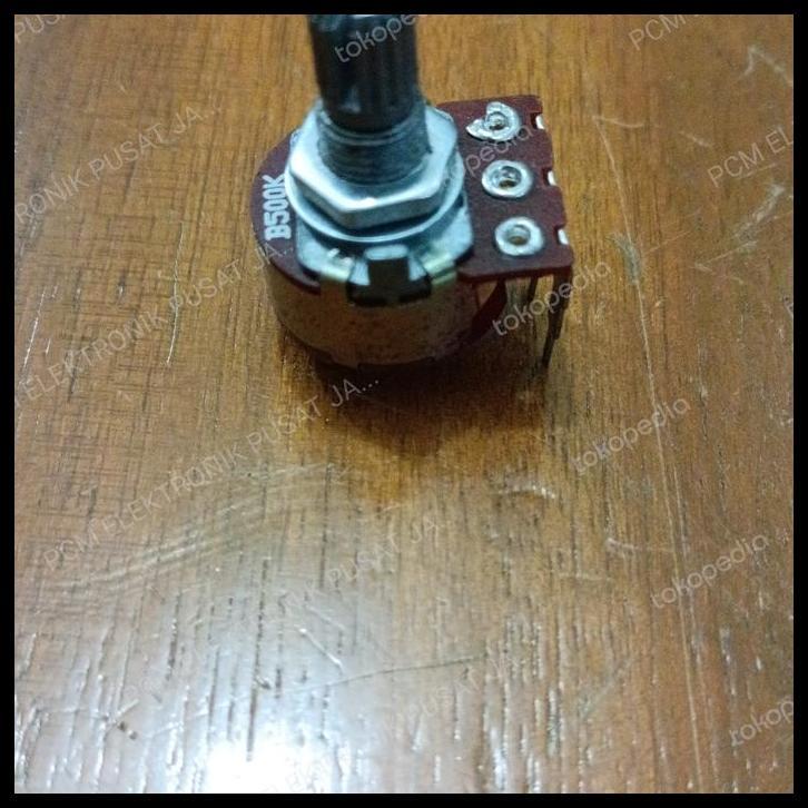 TERMURAH 1228 POTENSIO POTENTIOMETER DIMMER B500K B 500K PLUS SAKLAR 5PIN 5KAKI