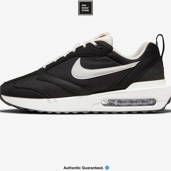 NIKE AIR MAX DAWN BLACK WHITE METALLIC SILVER