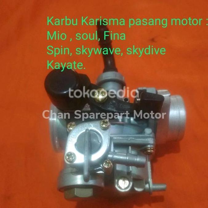 Karbu Karisma pasang motor : Mio , soul, Fina Spin, skywave, skydive