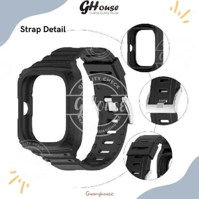Wrble- Strap Redmi Watch 4 Set Silicone Tali Xiaomi Redmi Watch 4 Silicone