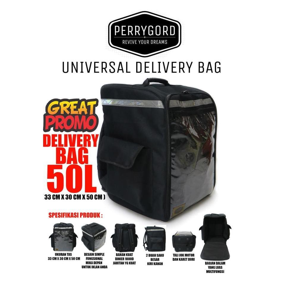 TAS OJEK ONGrosir Tas Ransel Delivery 50 LITER WARNA HITAM