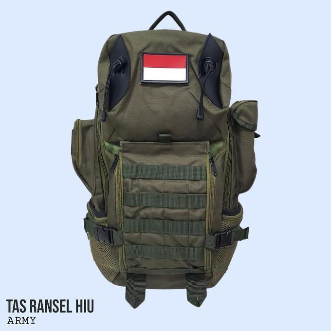 Tas Ransel Hiu Tas Punggung Hiu / Ransel Backpack Tas Hiu Pria Hitam, Krem, Hijau, Camoflase tas tac