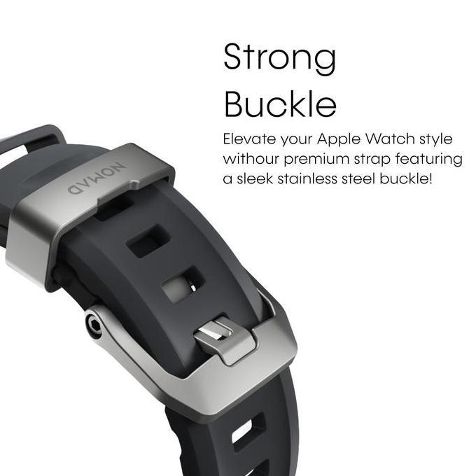 Wrble- Strap For Apple Watch Ultra 2 10/9/8/7/Se 49/46/45/44/42/41Mm Nomad Rocky Point Sport Rubber 