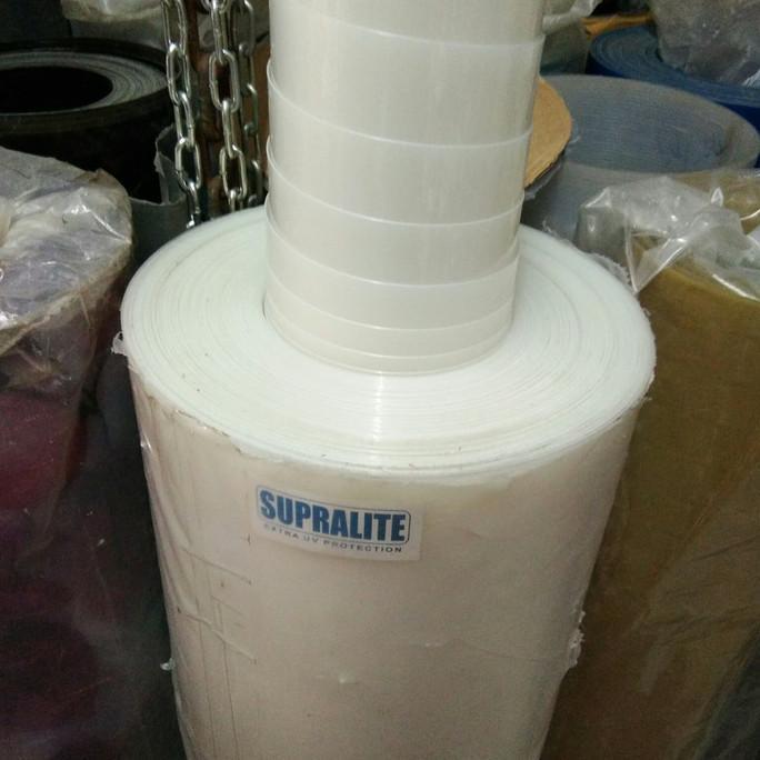 Homefix- Plastik Tutup Pagar Putih Susu Polos / Fiber Meteran