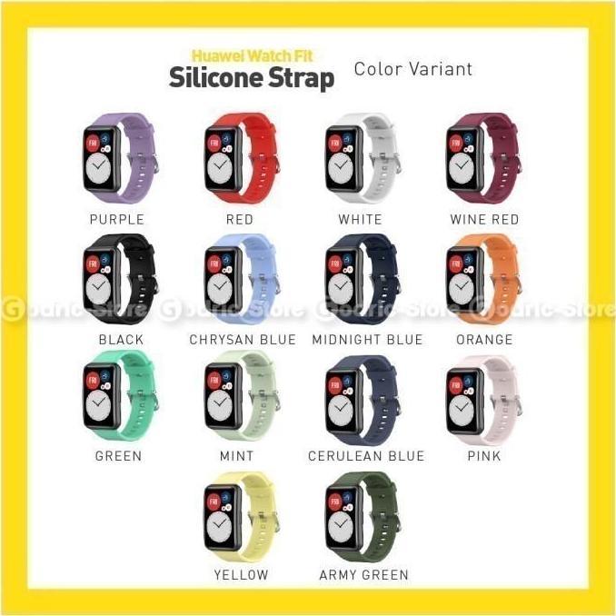 Wrble- Silicone Strap For Huawei Watch Fit / Fit Se (Rubber Silikon Tali Smartwatch)
