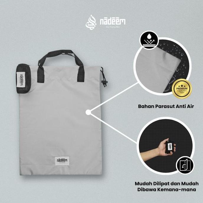 Ihappy- Nadeem - Huda Shoes Bag Tas Lipat Pouch Kantong Sendal Serut Traveling Perlengkapan Haji Umr