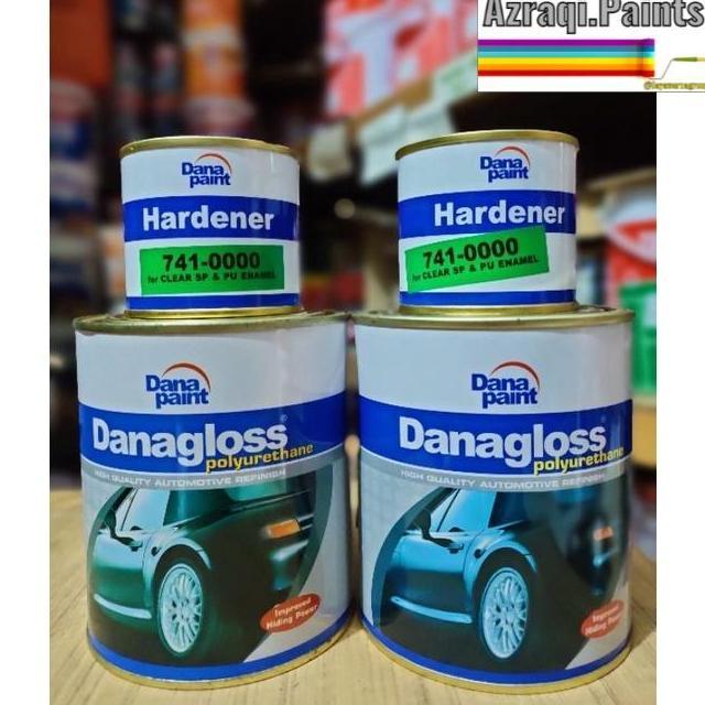 rosandi.rose - cat danagloss pu polyurethane putih dan hitam ( 1 kg )