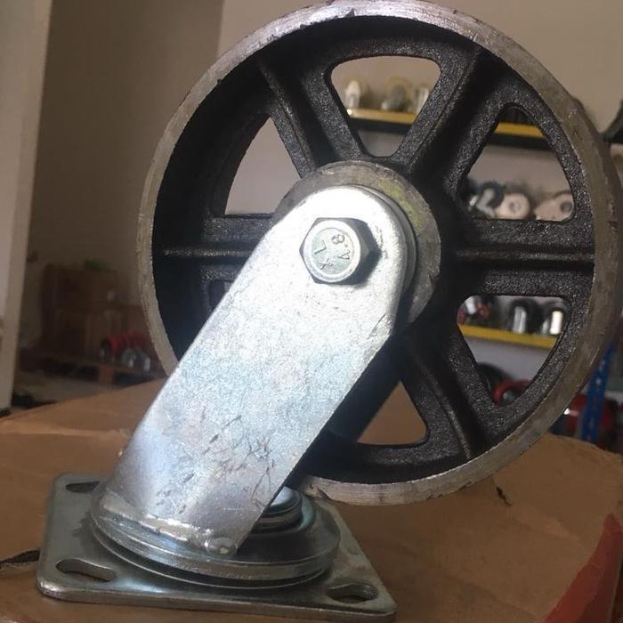 Roda Trolley/Troli Besi 6 Inch Per Set(2 Hidup 2 Mati) Original Dan Terpercaya