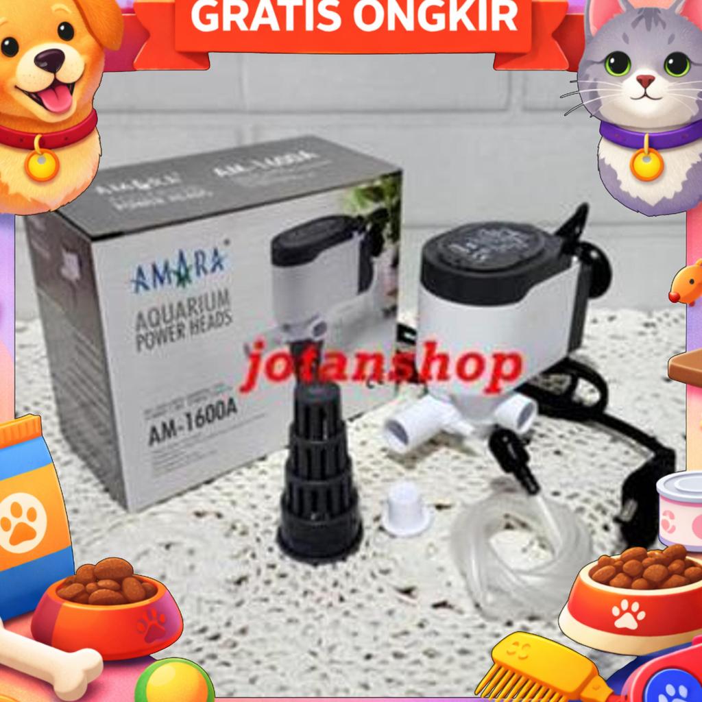 Amara Am 1600 A Am1600A Mesin Pompa Celup Power Head Filter Aquarium