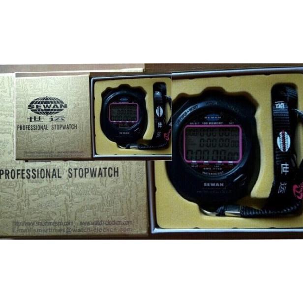 Stopwatch Digital Sewan 100 Memory Original