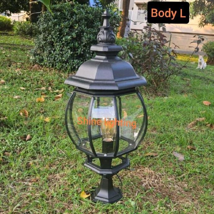 Lampu pilar klasik eropa outdoor waterproof tipe 11003 S/L RESTOCK