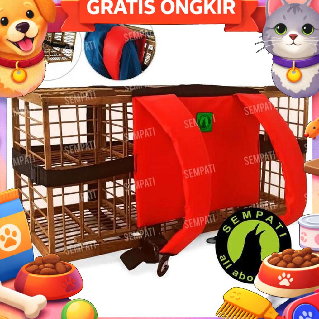 Sempati Grosir Tas Gendongan Bawa Kandang Sangkar Burung Merpati Balap