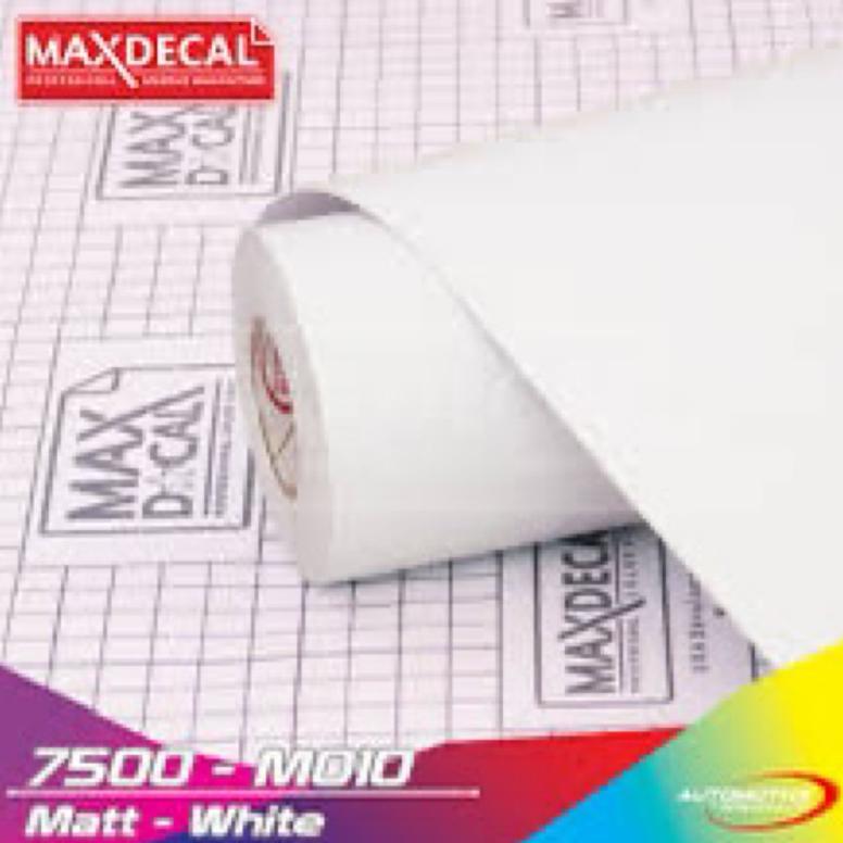 hot` stiker skotlet putih glossy & doff harga per 1 meter