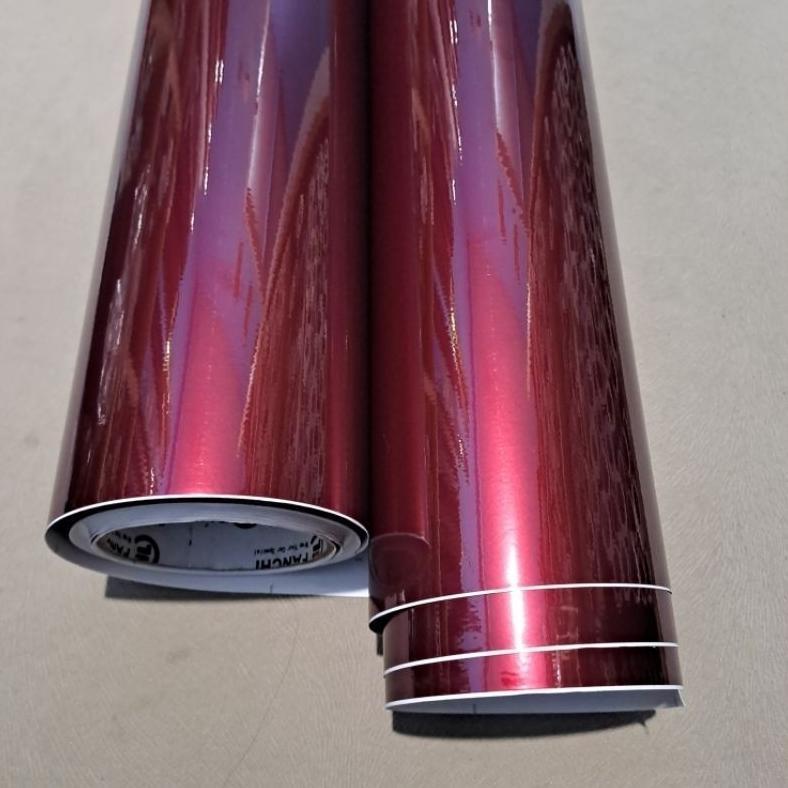MURAH` SKOTLET MERAH TUA METALIK STIKER SCOTLET DARK RED CANDY METALIC SCOTLITE MERAH DOFF UNTUK VAR