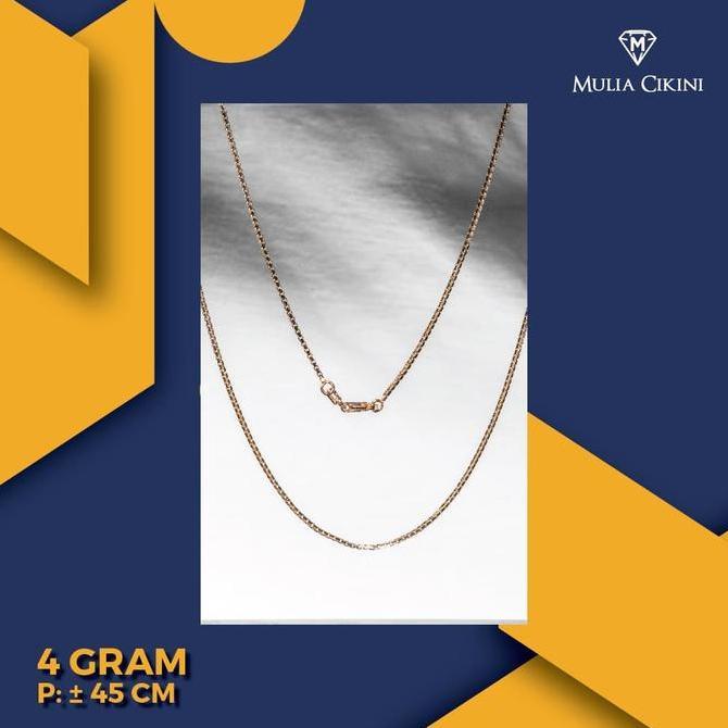 Yxcx- Kalung Emas Kuning Ubs Italy Santa 75% 4 Gram