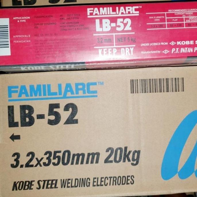 Weldeflow- Kawat Las Lb 52 3 2 Mm / Kawat Las Kobe (5Kg)/ Kawat Las