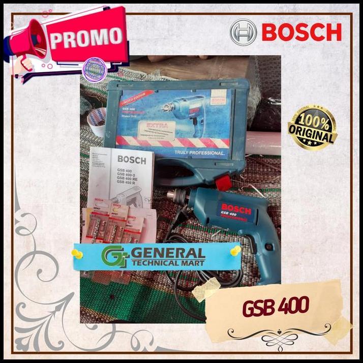 GRATIS ONGKIR OBRAL BOR TEMBOK BOSCH GSB 400 10MM MADE IN MALAYSIA 