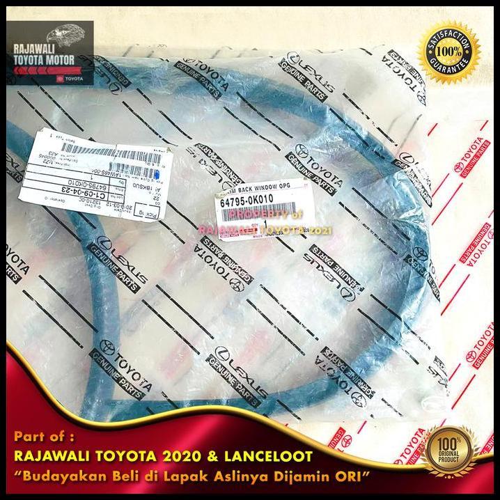 TERBARU KARET KACA BELAKANG FORTUNER 2004-2015 TRIM BACK SEKELILING ORIGINAL 