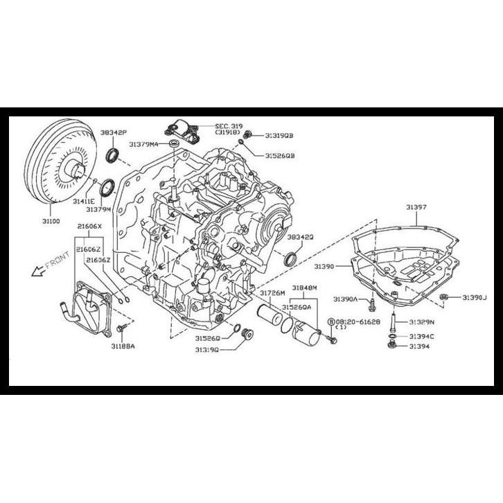 GRATIS ONGKIR OIL COOLER MATIC CVT NISSAN JUKE LIVINA HEAT EXCHANG 21606-3JX0B 