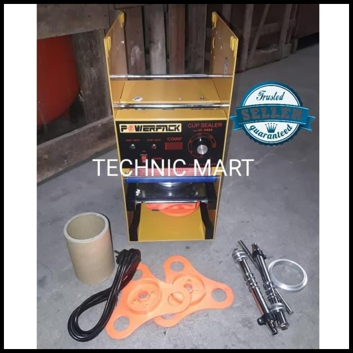 TERBARU MESIN CUP SEALER MANUAL DIGITAL COUNTER POWERPACK(TANPA ROLL PLASTIK) 