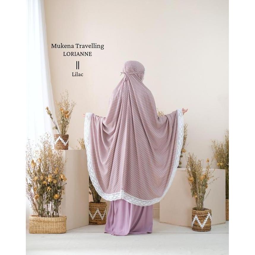 DISKON MUKENA DEWASA TRAVELLING LORIANNE