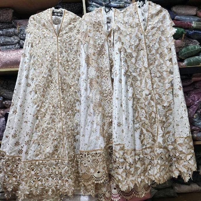 BEST SELLER MUKENAH SUTRA FULL BORDIR SWAROSKY MEWAH PUTIH TWOTON